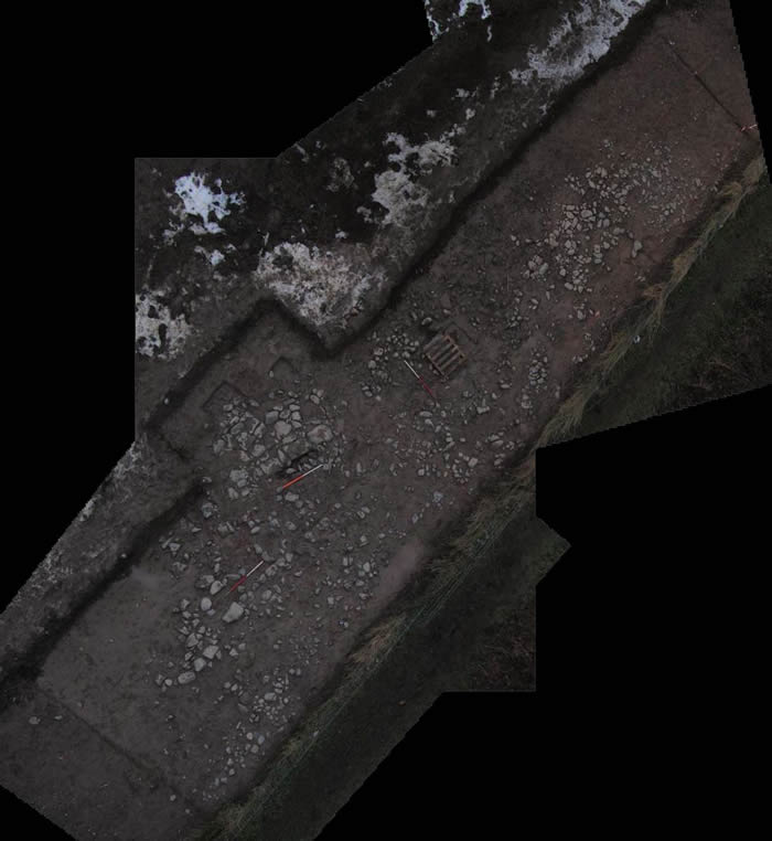 overhead image of site