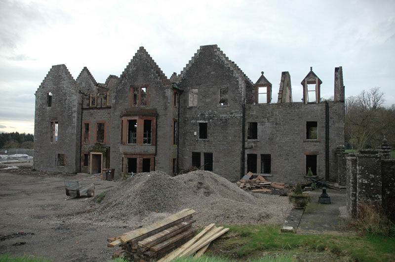 East facing elevation of the east wing of Argaty House