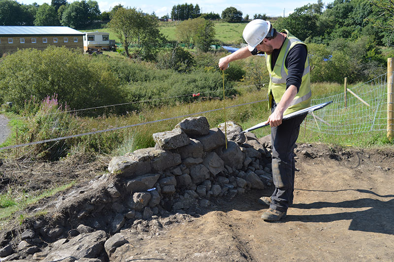 Archaeologist on site