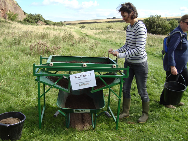 GUARD Archaeologys sieving table