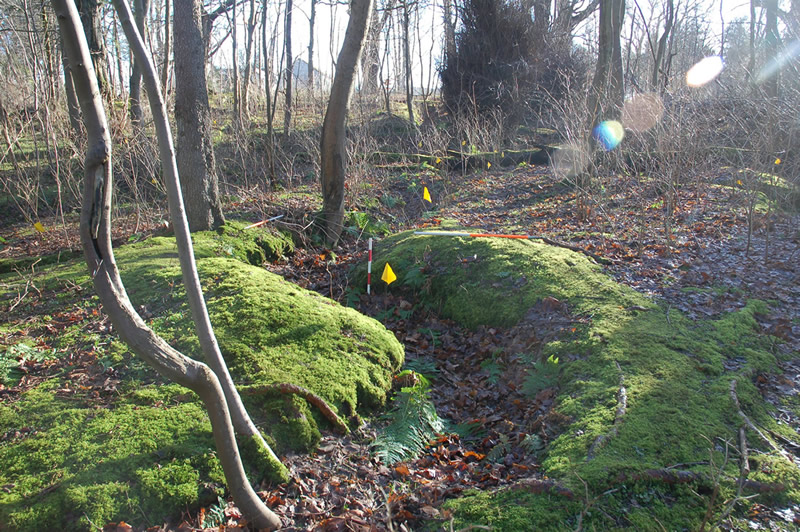 Survey of World War I training trenches at Dreghorn