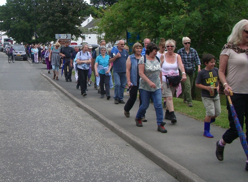 Setting off for Trusty's Hill