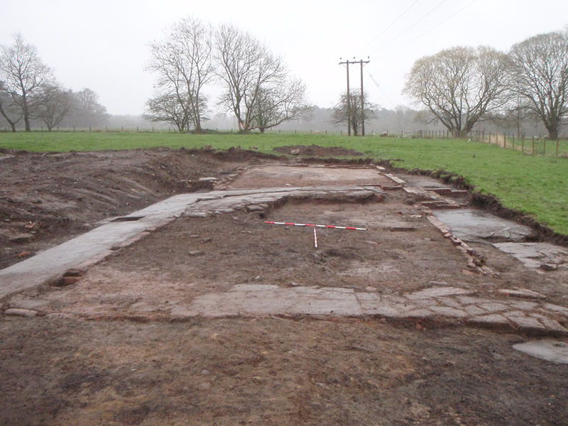 Structure B. Latrines at right centre