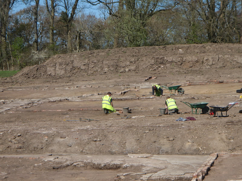 GUARD Archaeologists exposing one of the buildings