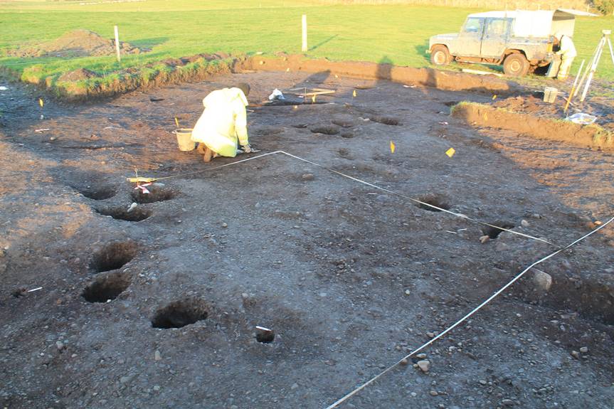 Remains of Mesolithic house at Dunragit