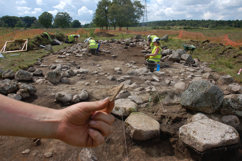 Excavation of the medieval farmstead at Kintore