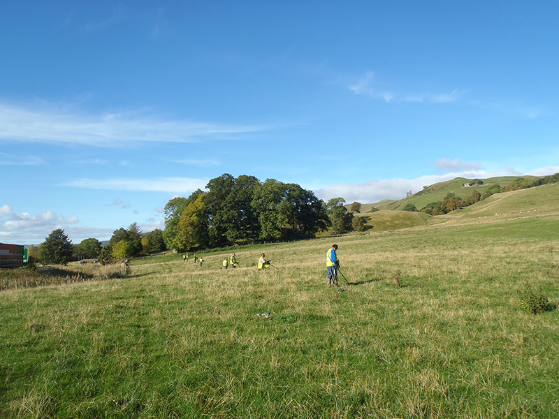 Metal detecting across the Killiecrankie Battlefield